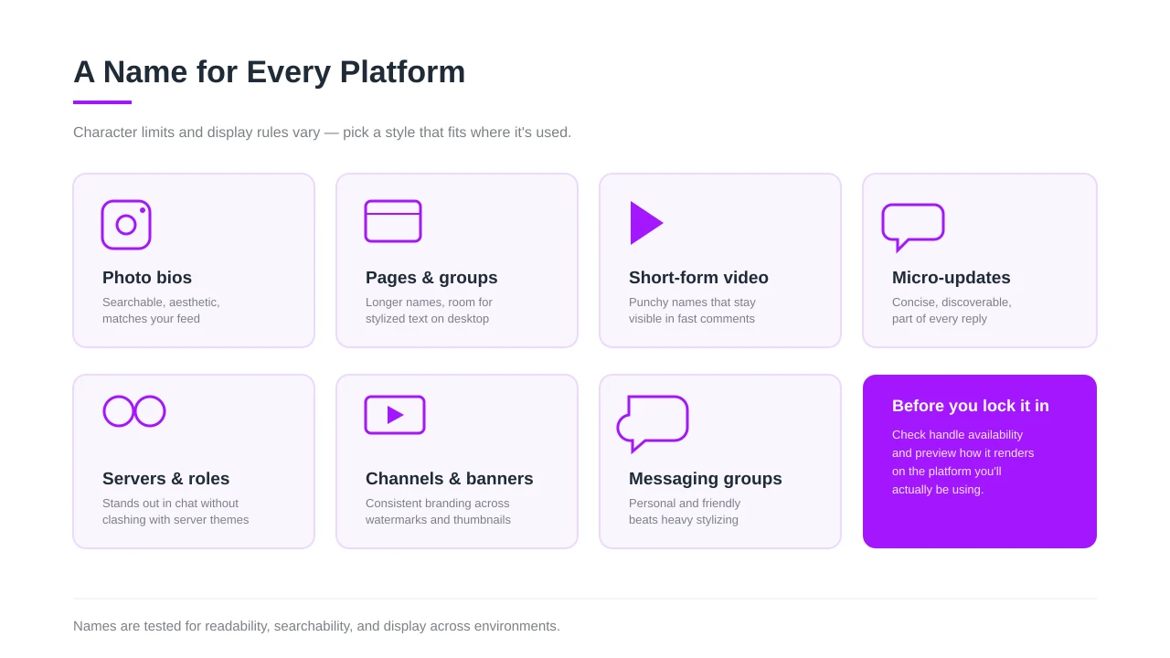 NickFinder for Every Platform