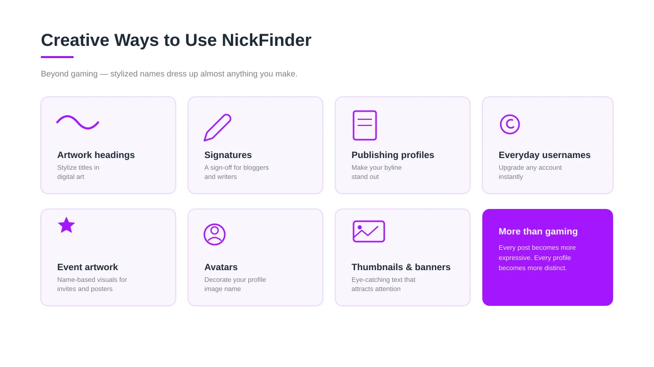 Creative Ways to Use NickFinder